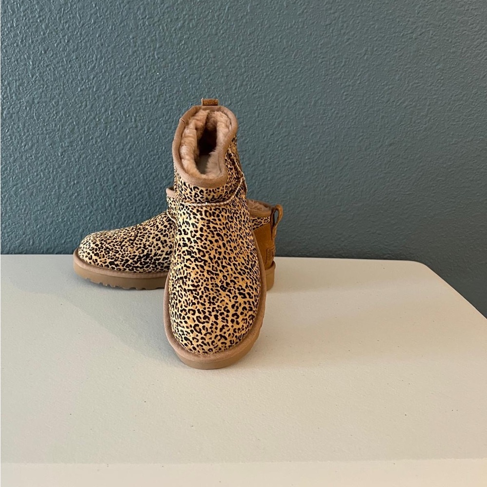 UGG Leopard Print Ankle Boots
